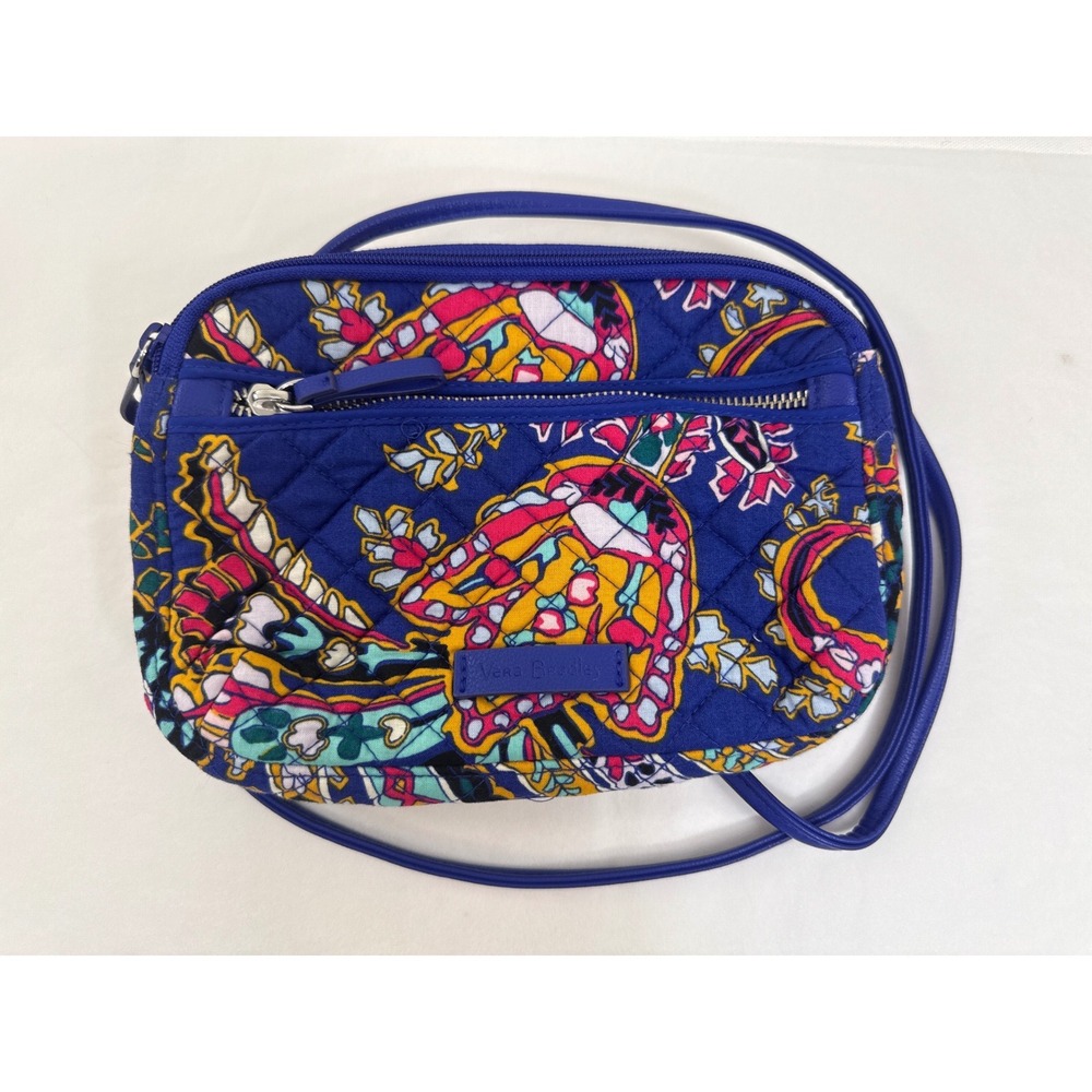 Vera Bradley Little Crossbody Romantic Paisley Quilted Boho Purse